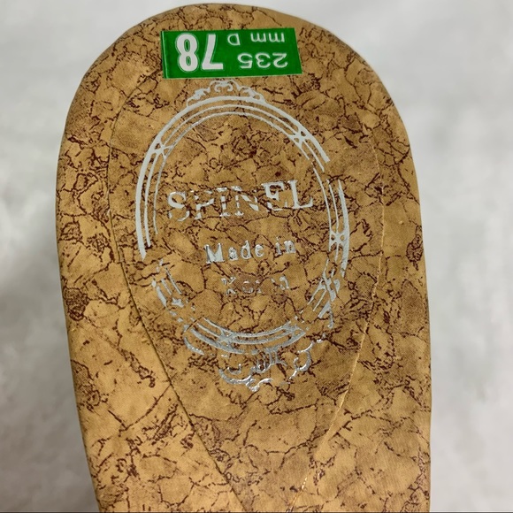 spinel size 7 nwot cork open toe heels - Picture 4 of 12